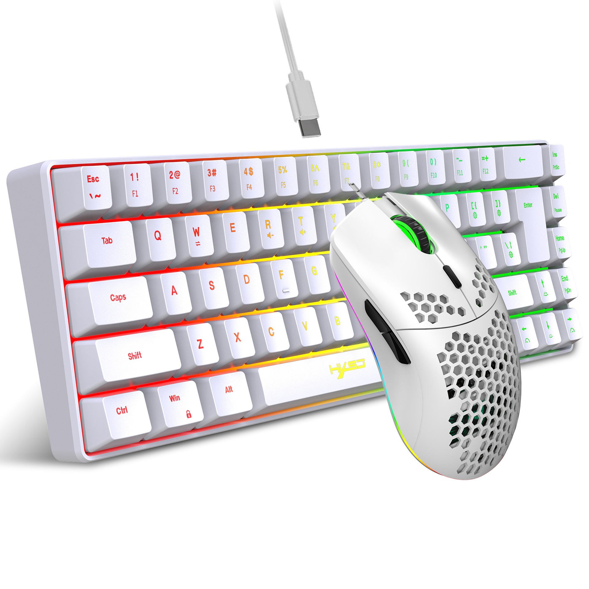 Keyboard Mouse Bundle Gaming - Keyboard and Mouse 68key Wired Membrane