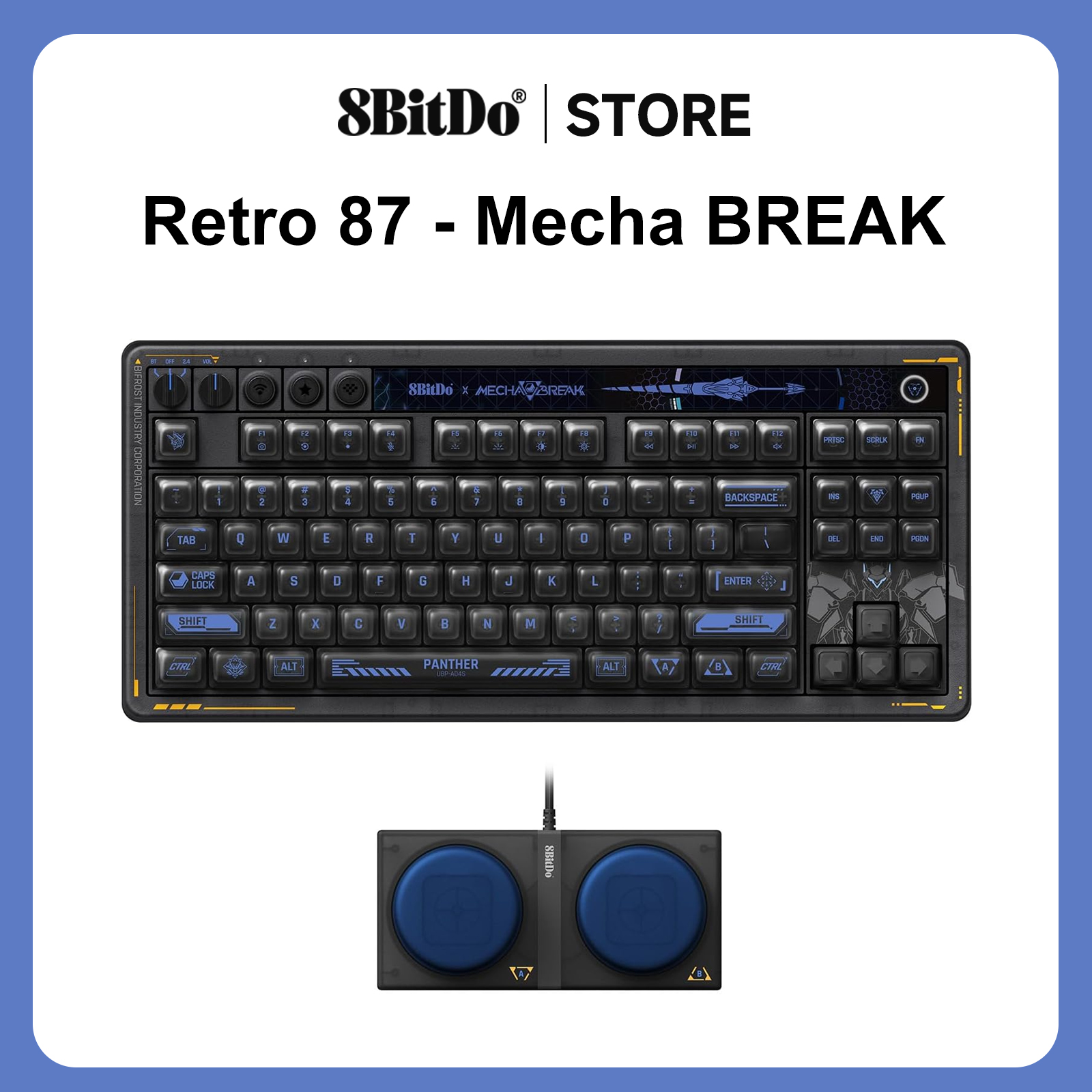 Gaming Keyboard Bluetooth - 8BitDo Retro 87 Mechanical Keyboard -