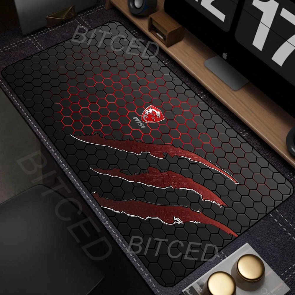 Keyboard Mouse Bundle Gaming - MSI Table Mat Mouse Pad Desk