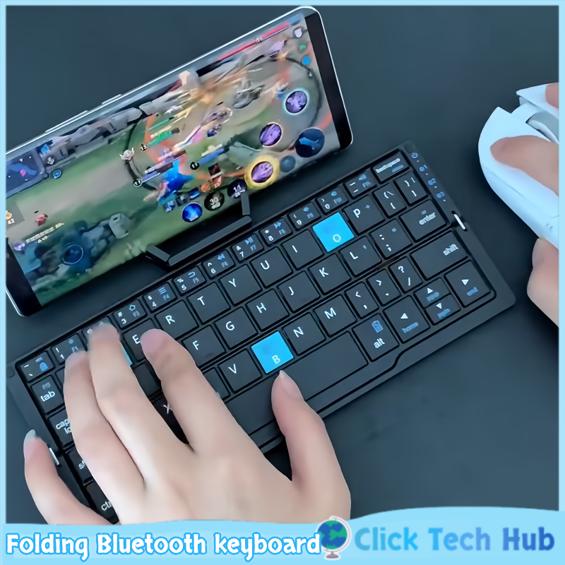 Folding Bluetooth Keyboard Mag - مراجعة Gaming Keyboard Mouse Set وسعره