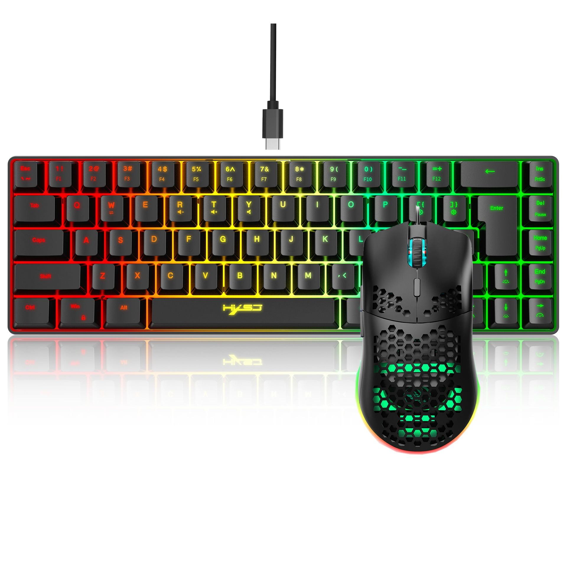 Keyboard and Mouse 68key Wired - مراجعة Keyboard Mouse Bundle Gaming وسعره