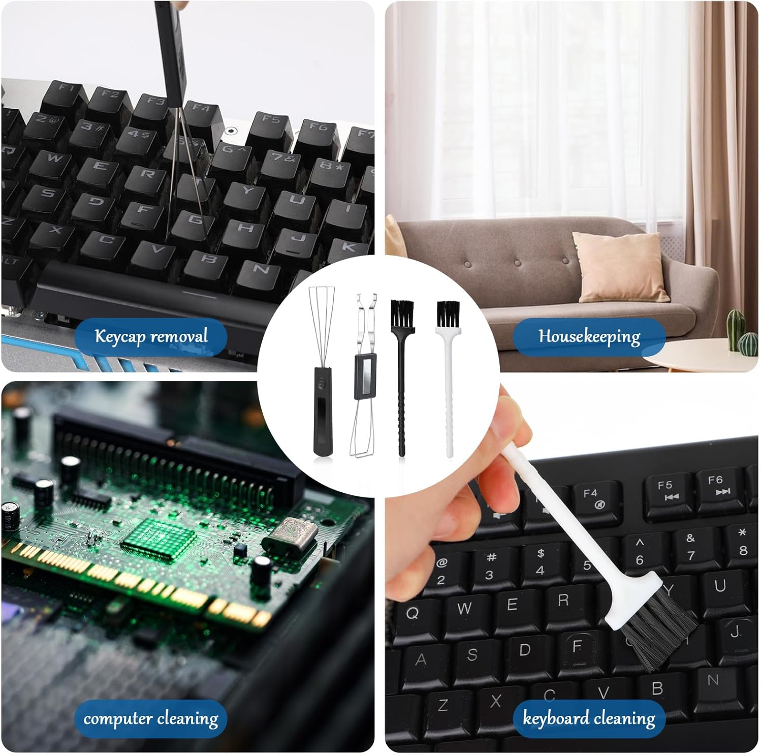 1 set Keycap Remover Tool Set, - مراجعة Keycap Puller Ring وسعره