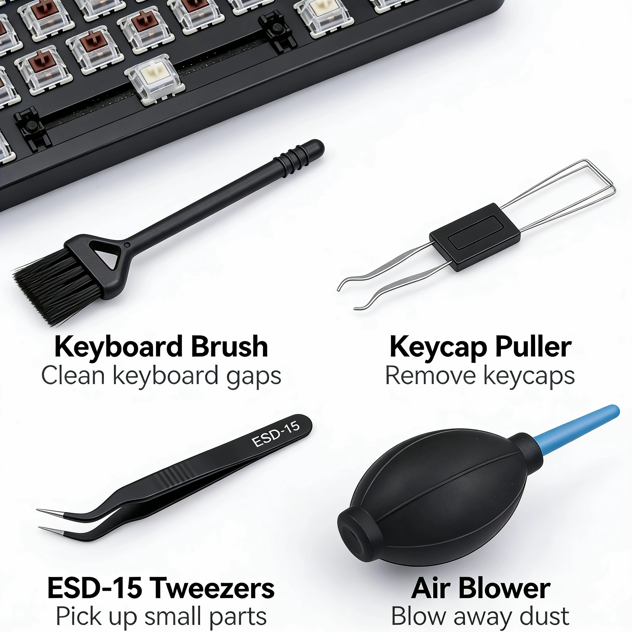 4 in 1 Keyboard Cleaning Kit M - مراجعة Keycap Puller Ring وسعره