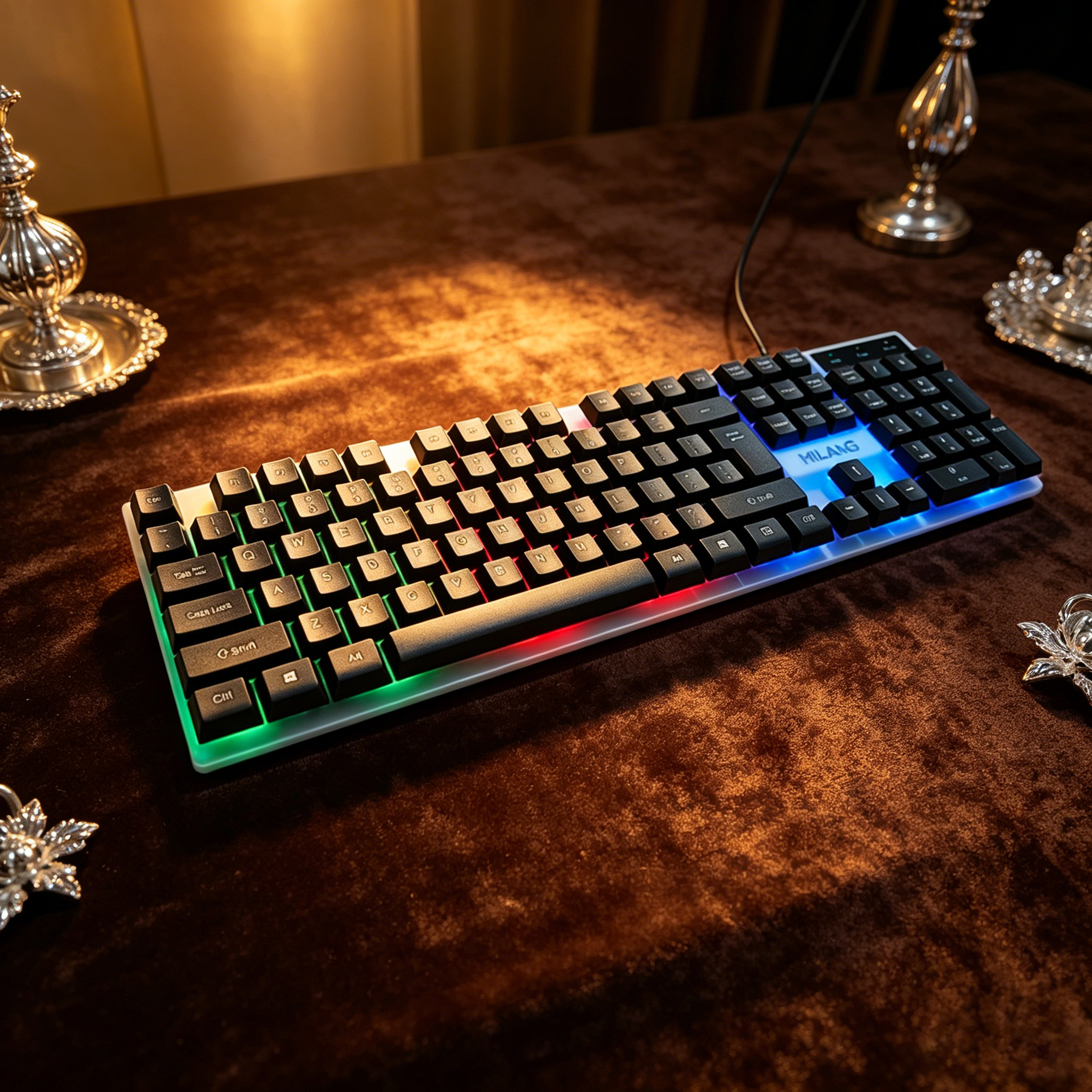 Wired RGB Backlit Keyboard Mou - مراجعة Gaming Keyboard Mouse Set وسعره