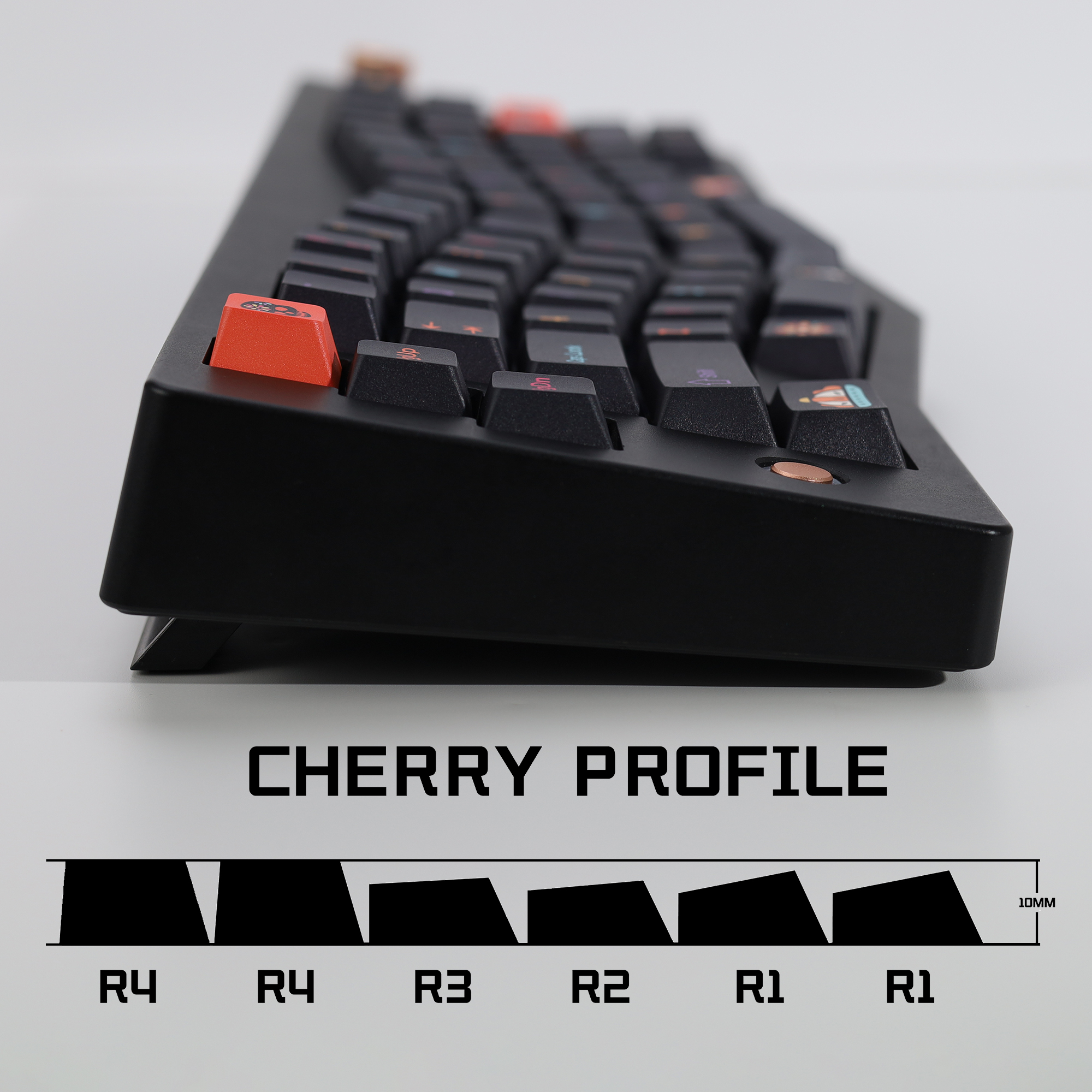 KBDiy Clone GMK Keycaps Retro  - مراجعة Gaming Keyboard Magnetic Switches وسعره