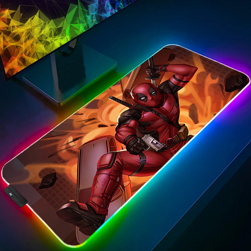 LED Mouse Pad Gaming Backlight - مراجعة Gaming Keyboard He وسعره