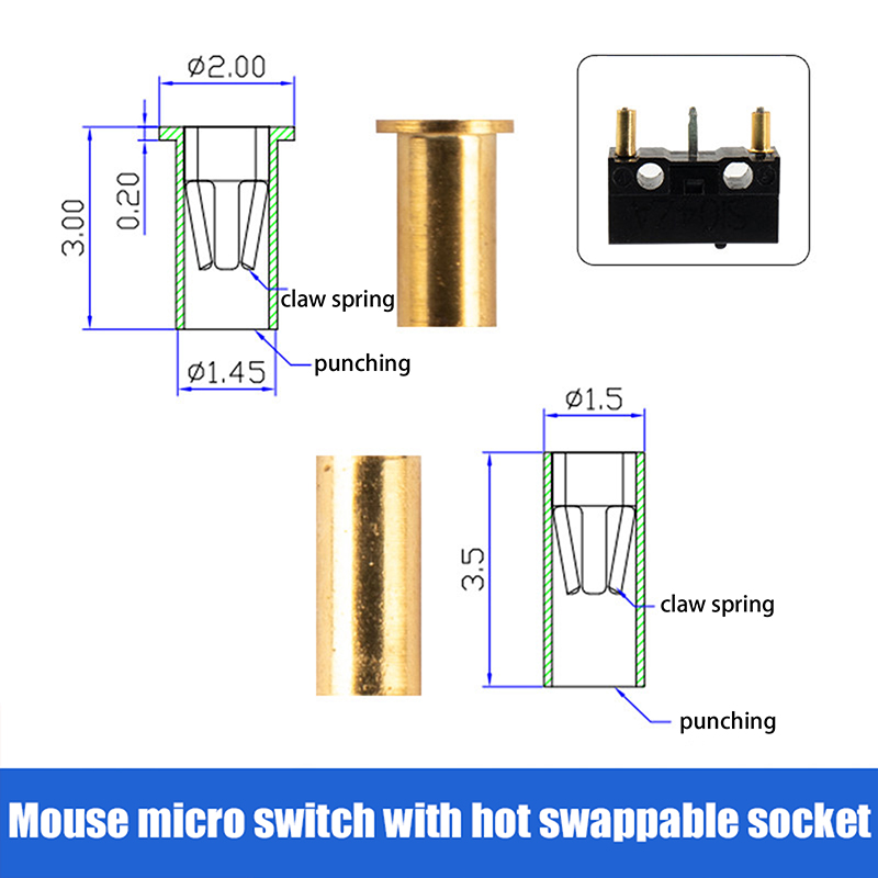 10/100PCS Mechanical Keyboard  - مراجعة Hot Swap Pcb وسعره