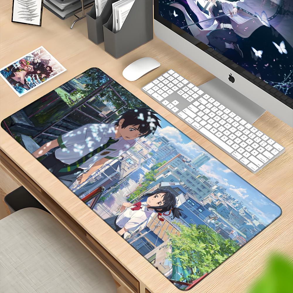 anime Your Name Mouse Pad Desk - مراجعة Gaming Keyboard Name وسعره