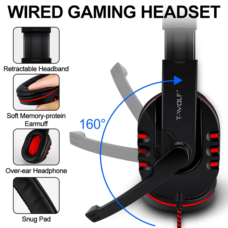 T-WOLF Game Four Piece TF800 I - مراجعة Gaming Keyboard Mouse Set وسعره