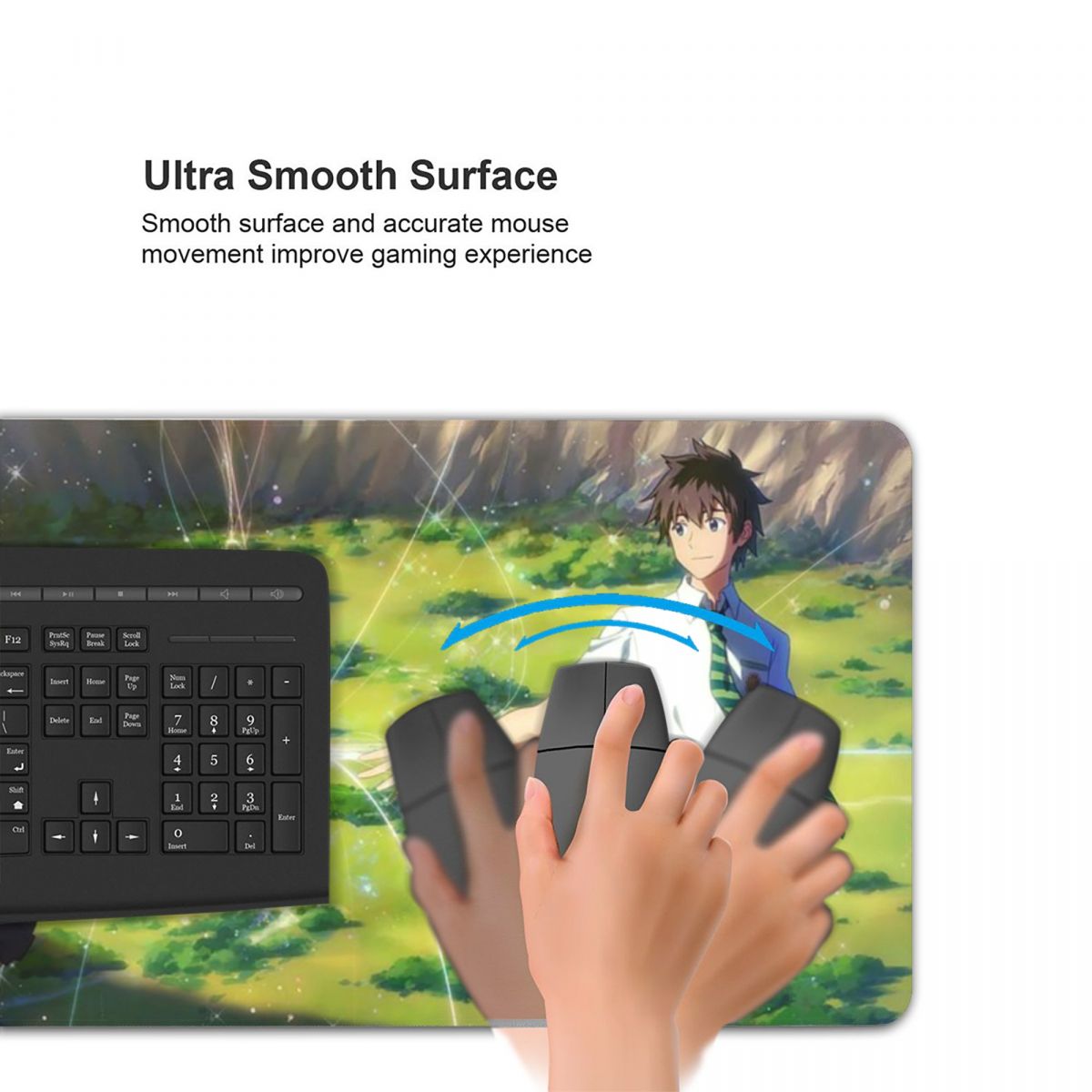 Japanese Anime Your Name Large - مراجعة Gaming Keyboard Name وسعره