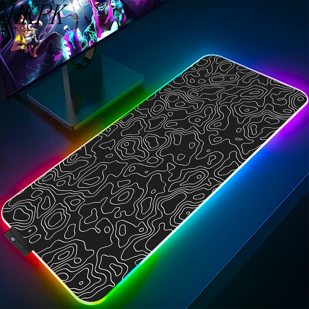 90x40cm Black And White Line R - مراجعة Keyboard Mouse Bundle Gaming وسعره