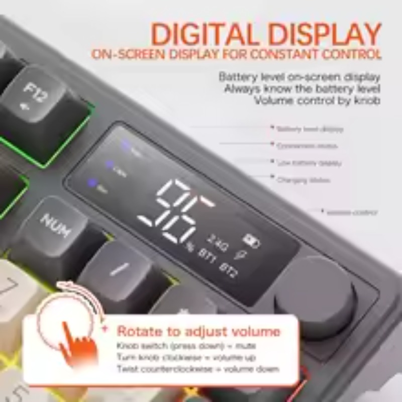 FreeWolf T96 Wireless Bluetoot - مراجعة Gaming Keyboard Mouse Set وسعره