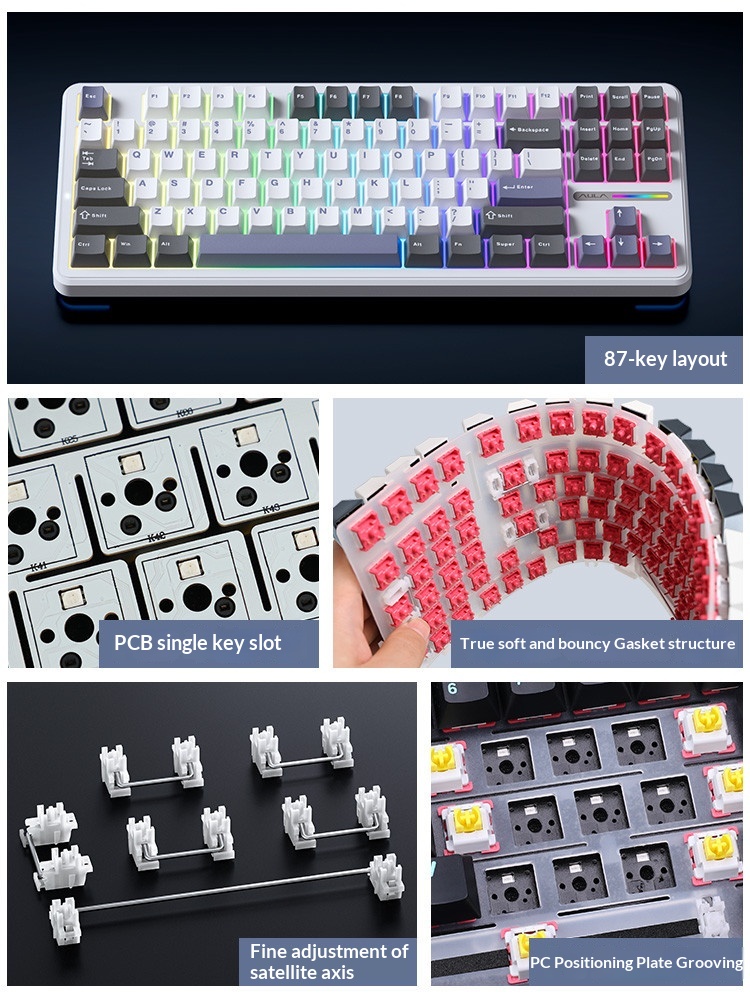 Aula F87 Pro Tri Mode Wireless - مراجعة Gaming Keyboard Not Typing وسعره