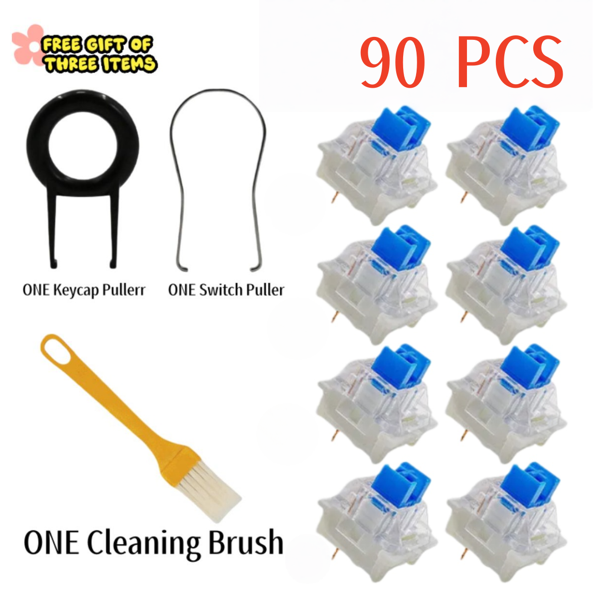iTLY 90Pcs Keyboard Switch Key - مراجعة Gaming Keyboard Bluetooth وسعره