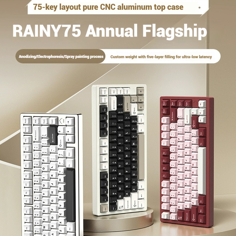Wireless Bluetooth RAINY75 Cus - مراجعة Gaming Keyboard Bluetooth وسعره