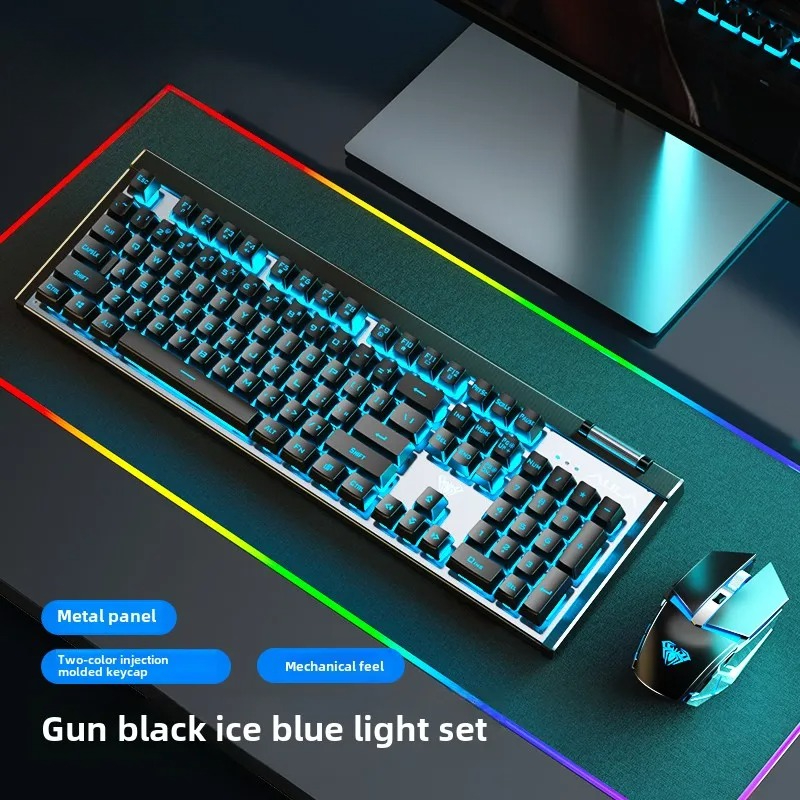 Accessories with 1600 DPI for  - مراجعة Gaming Keyboard Mouse Set وسعره