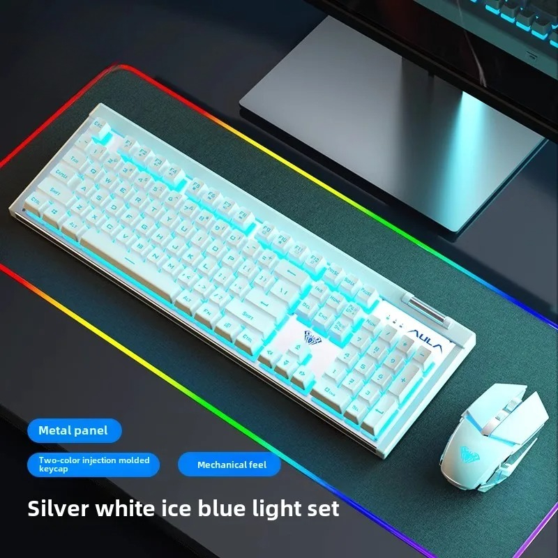 Accessories with 1600 DPI for  - مراجعة Gaming Keyboard Mouse Set وسعره