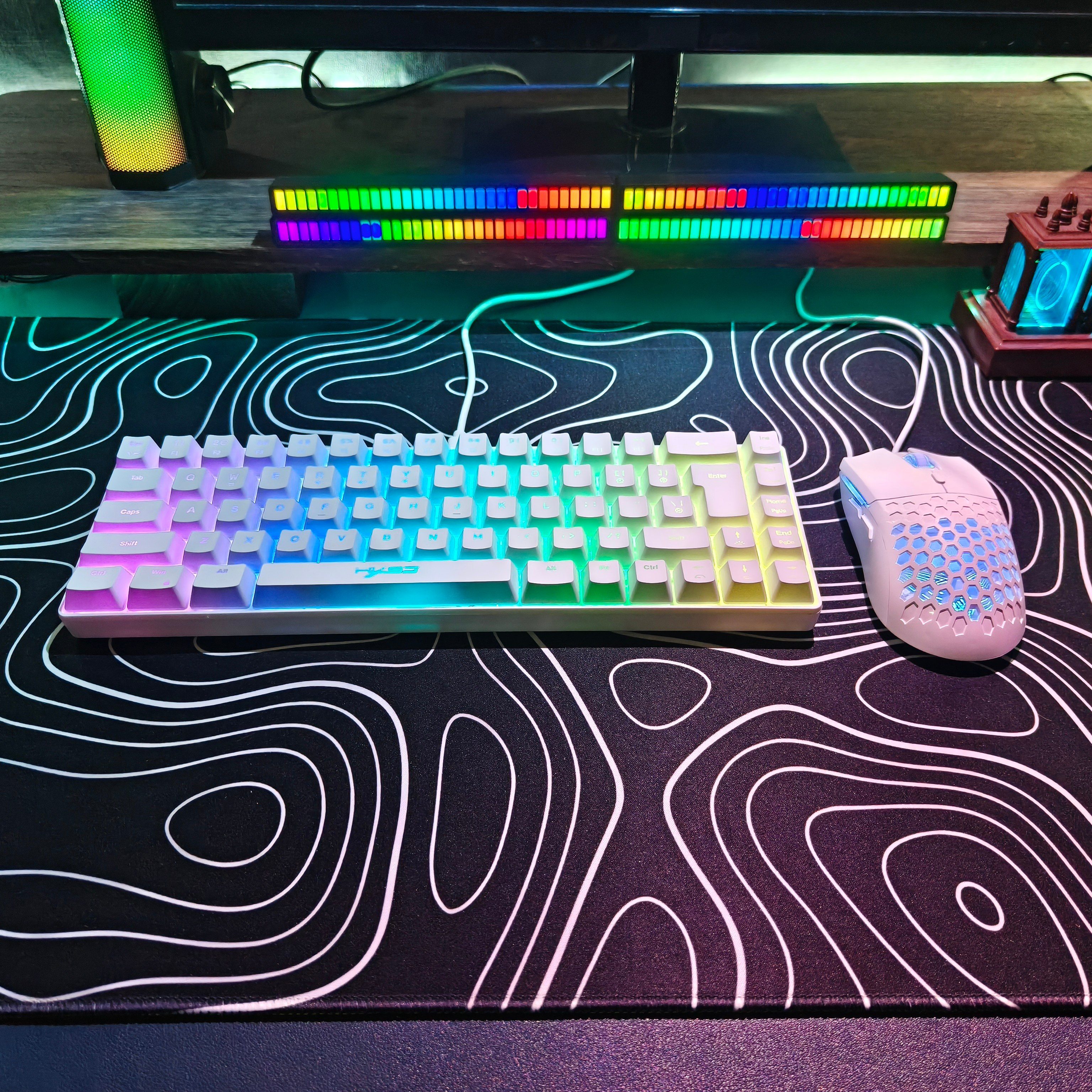 Compact HXSJ 68-key mouse and  - مراجعة Gaming Keyboard Mouse Set وسعره