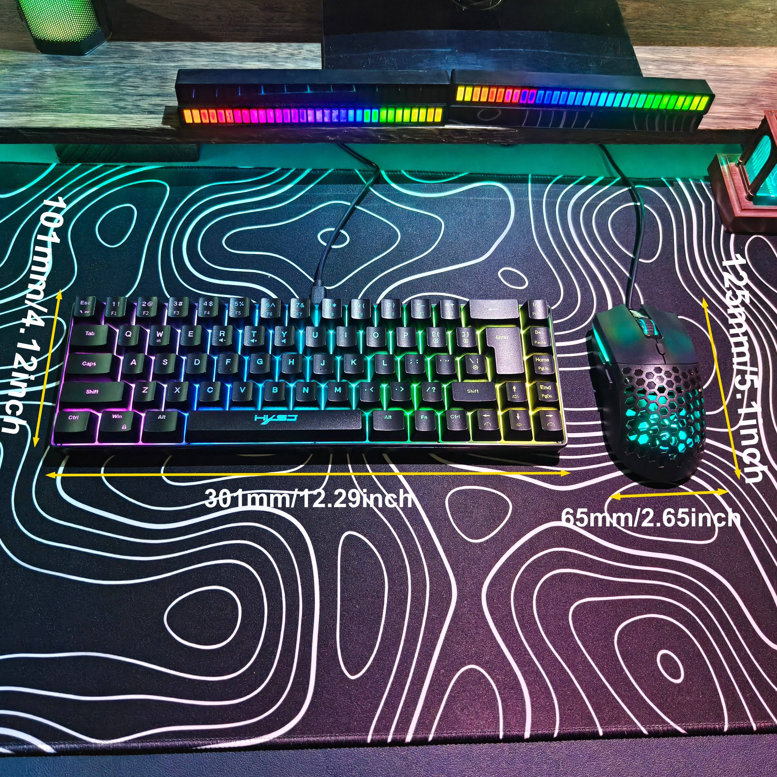 Compact HXSJ 68-key mouse and  - مراجعة Gaming Keyboard Mouse Set وسعره