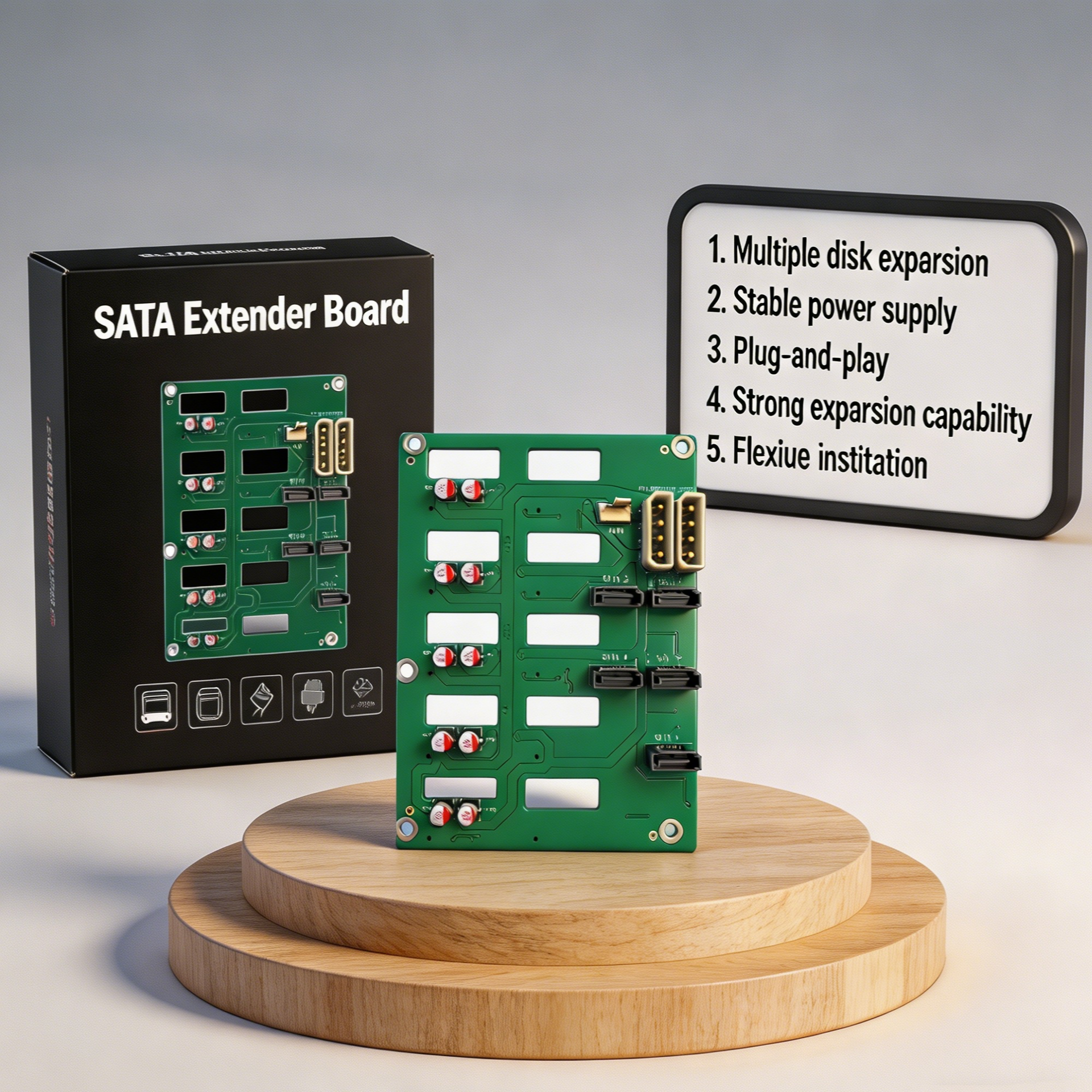 5-Bay SATA Hard Drive Backplan - مراجعة Hot Swap Pcb وسعره