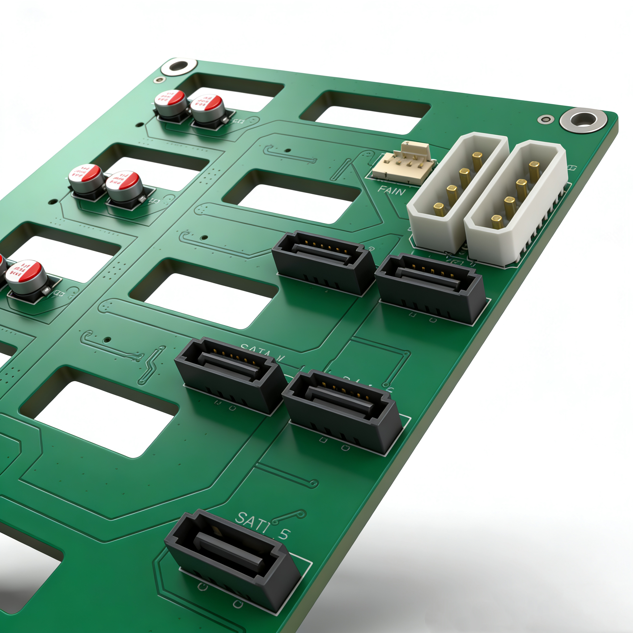 5-Bay SATA Hard Drive Backplan - مراجعة Hot Swap Pcb وسعره