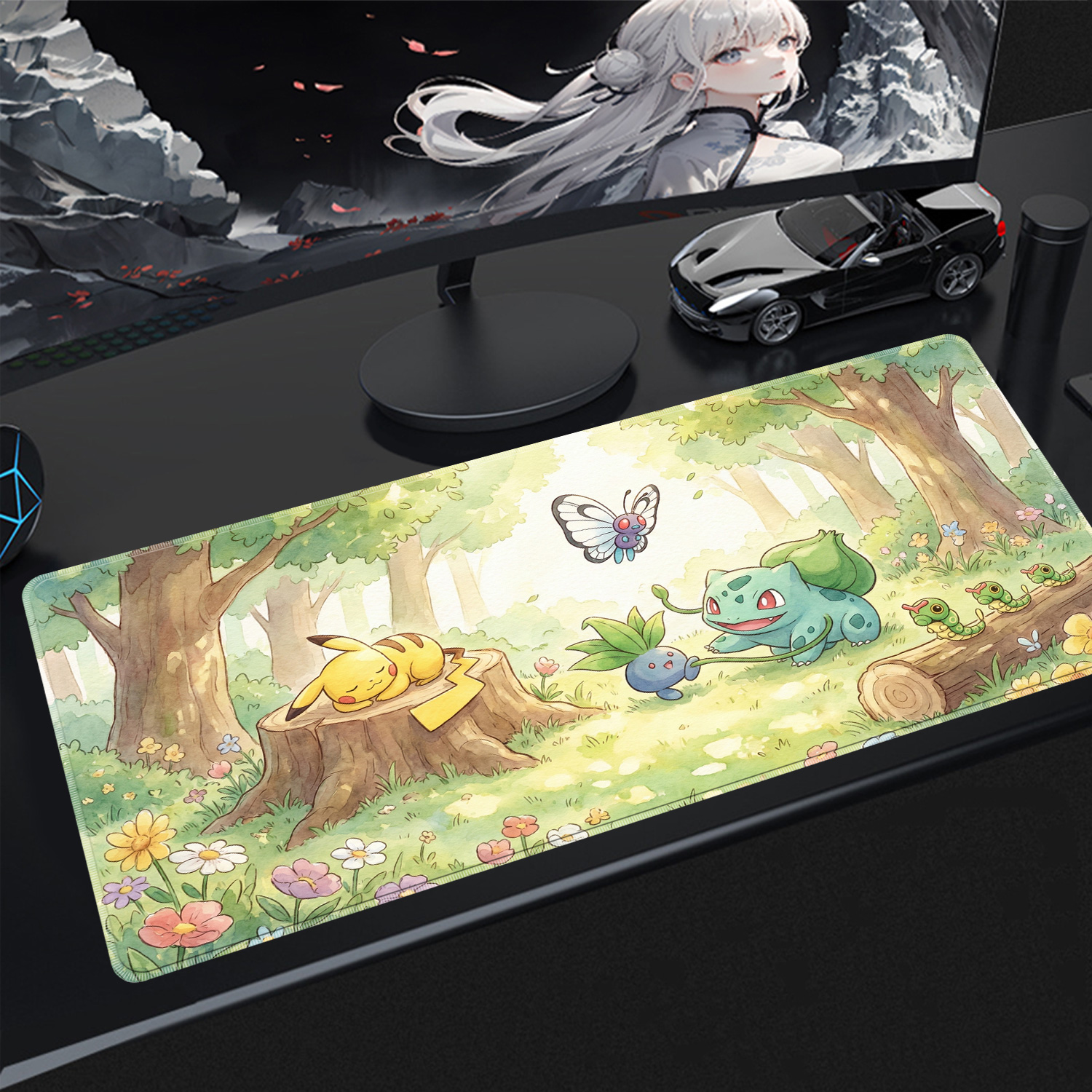Kawaii Mouse Pad Gaming PC Acc - مراجعة Gaming Keyboard He وسعره