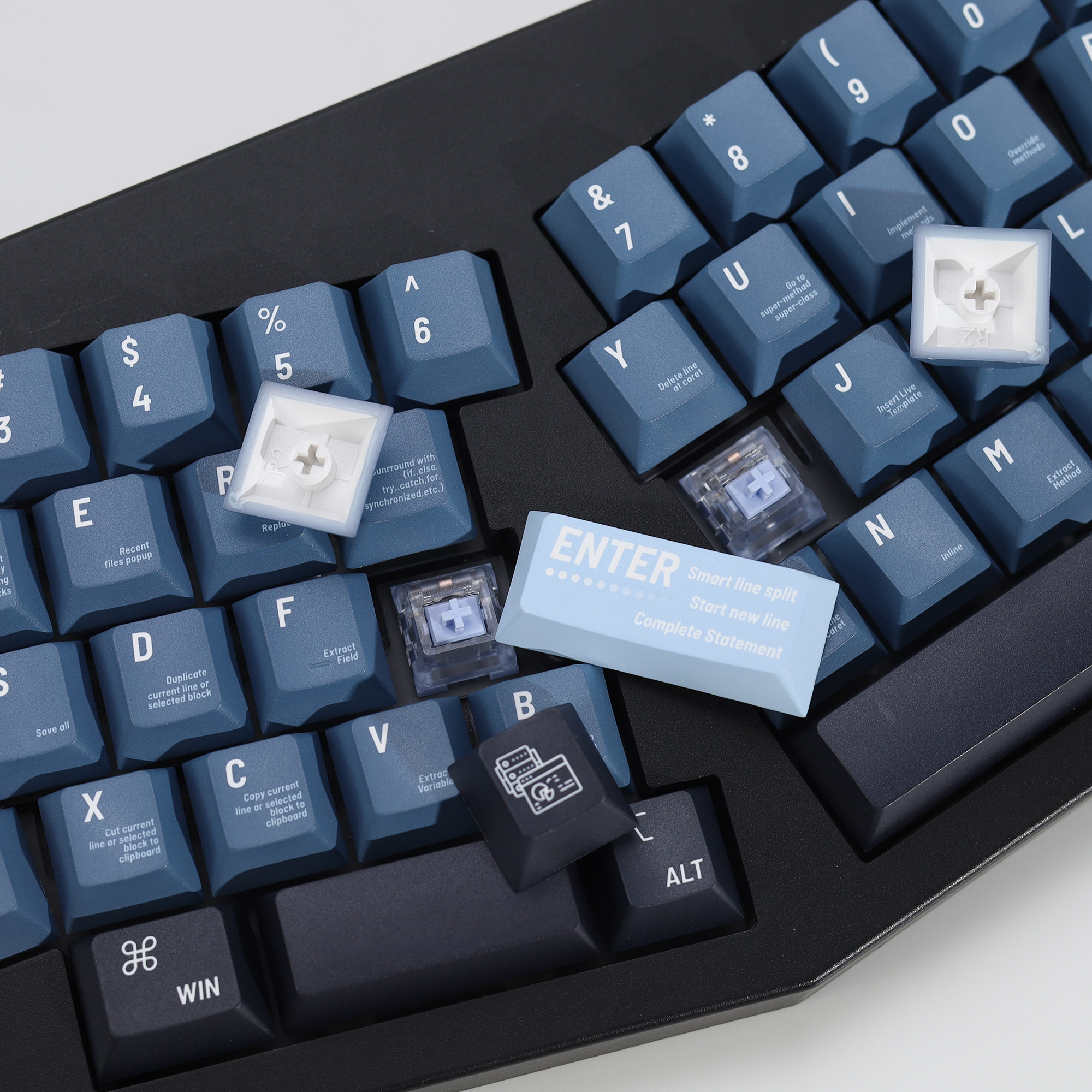 KBDiy Black Programmer Keycap  - مراجعة Gaming Keyboard Magnetic Switches وسعره