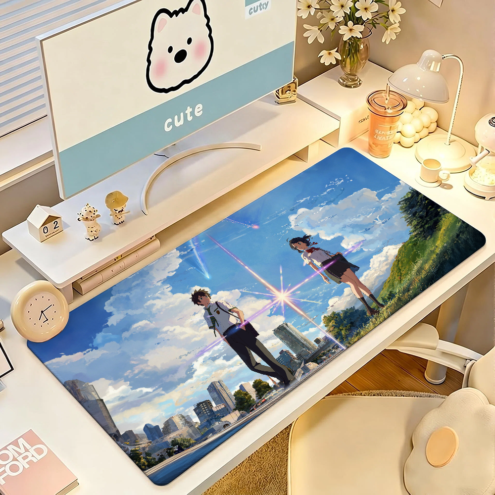 Anime Y-Your N-Name Mouse Pad  - مراجعة Gaming Keyboard Name وسعره
