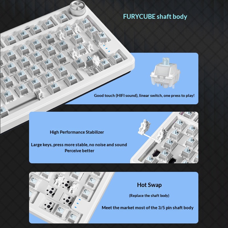 Furycube Rx75 Pro Tri Mode Rus - مراجعة Gaming Keyboard Not Typing وسعره