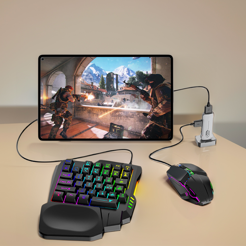 5 in 1 Mobile Game Converter K - مراجعة Keyboard Mouse Bundle Gaming وسعره