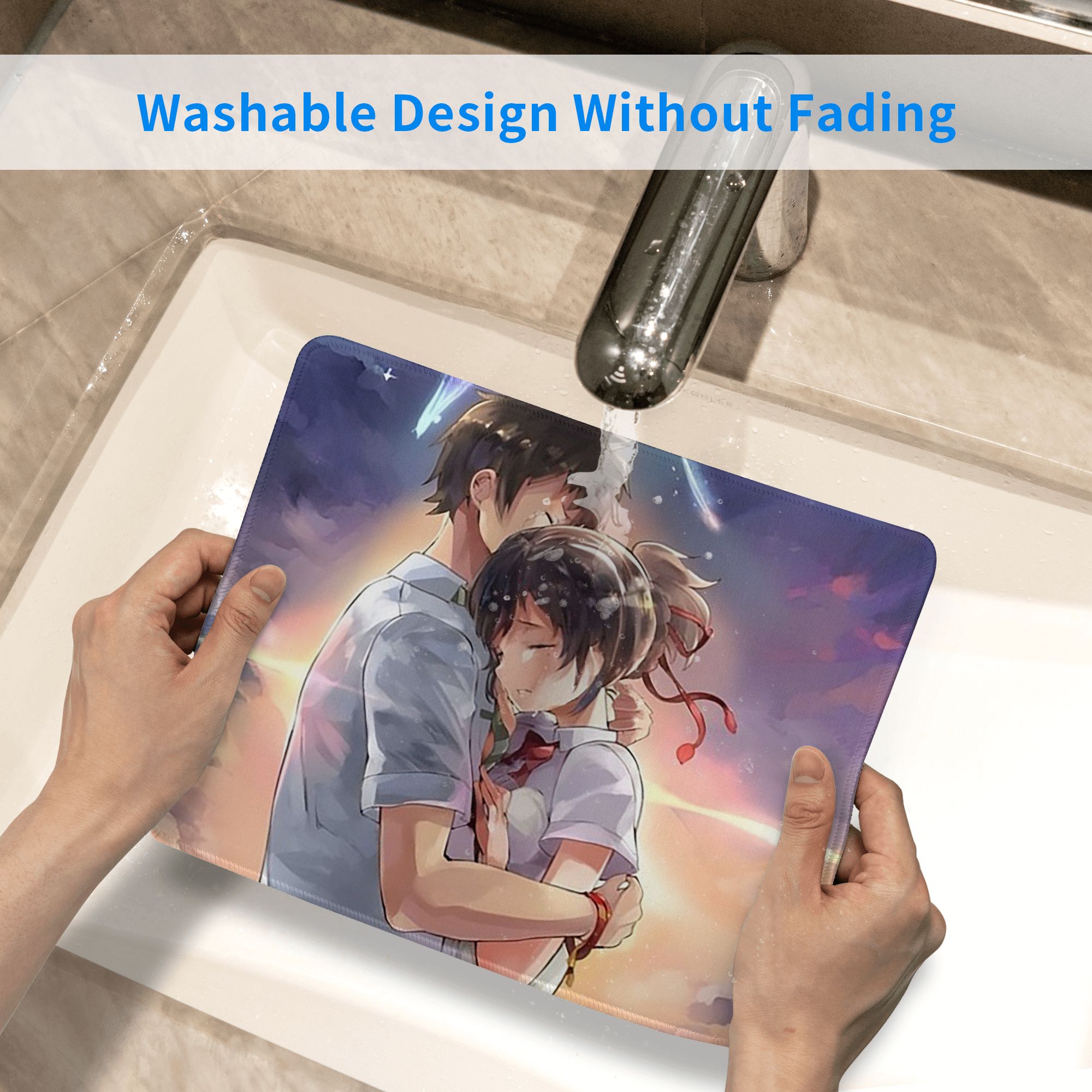 Japanese Anime Your Name Mouse - مراجعة Gaming Keyboard Name وسعره