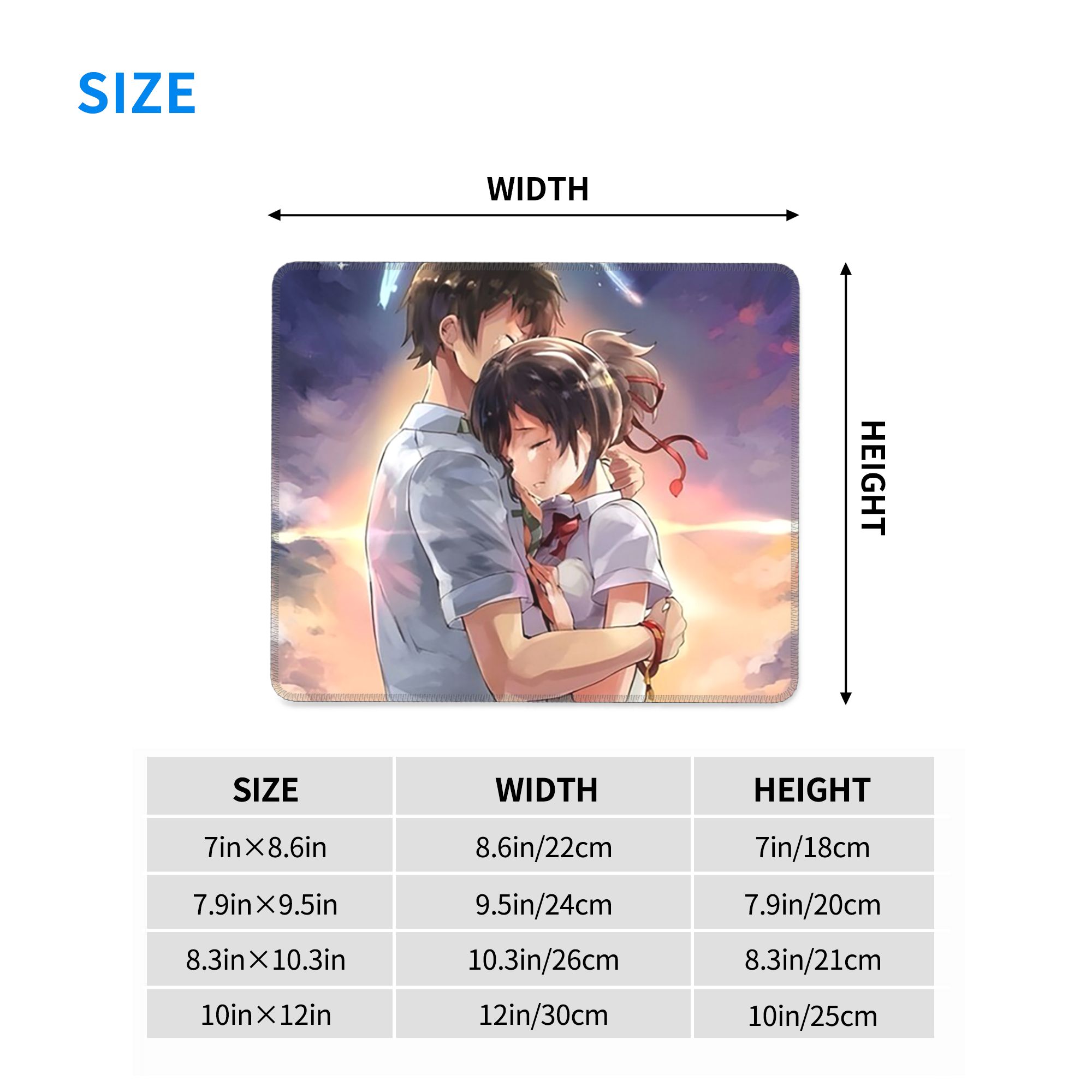 Japanese Anime Your Name Mouse - مراجعة Gaming Keyboard Name وسعره