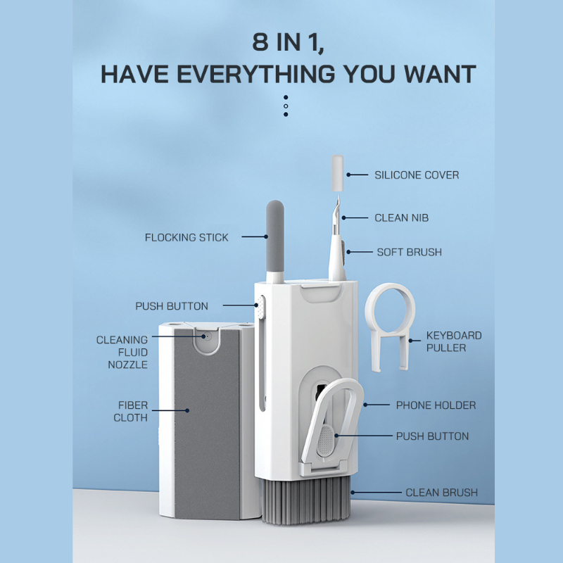 8 In 1 Cleaning Computer Keybo - مراجعة Keycap Puller Ring وسعره