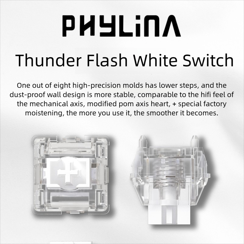 PHYLINA ThunderFlash White Mag - مراجعة Keyboard Lube Kit وسعره