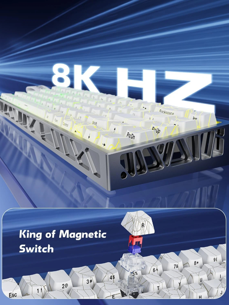 ZORNHER ZH68HE Magnetic Keyboa - مراجعة Gaming Keyboard Magnetic Switches وسعره